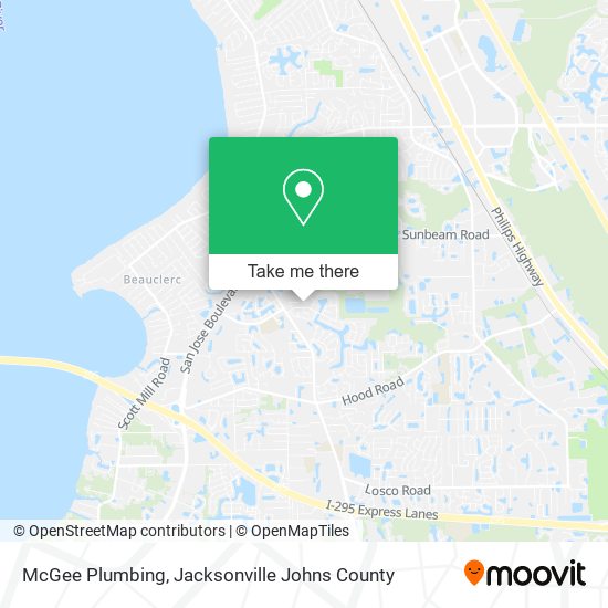 Mapa de McGee Plumbing