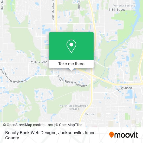 Mapa de Beauty Bank Web Designs