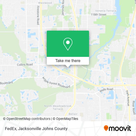 FedEx map