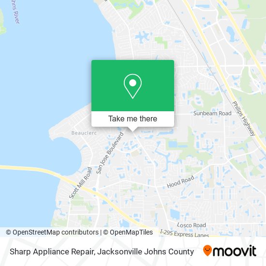 Mapa de Sharp Appliance Repair