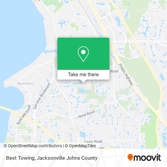 Mapa de Best Towing