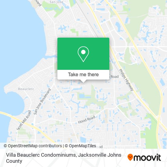 Villa Beauclerc Condominiums map