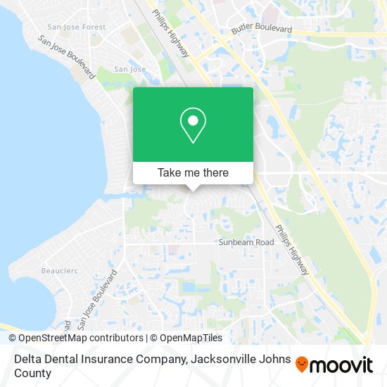 Delta Dental Insurance Company map