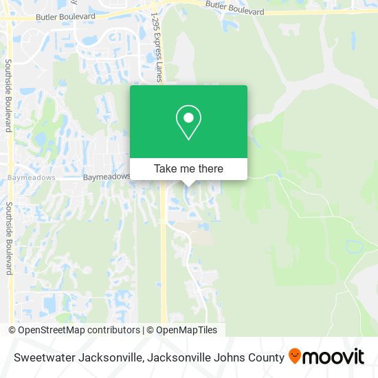 Sweetwater Jacksonville map