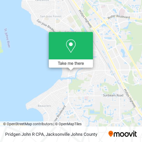 Mapa de Pridgen John R CPA