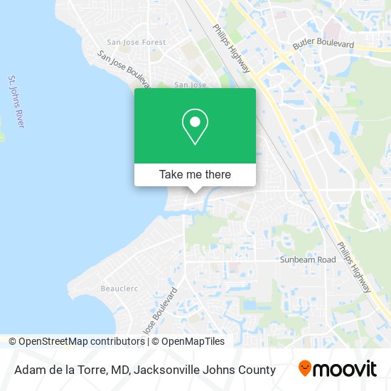 Adam de la Torre, MD map