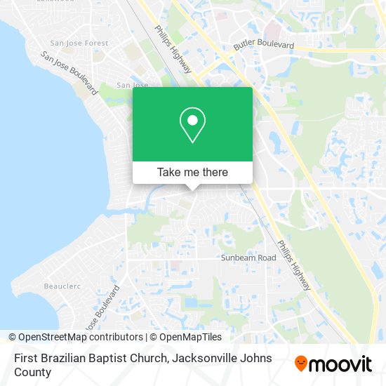 First Brazilian Baptist Church map