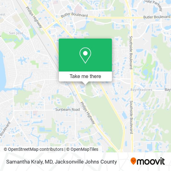 Mapa de Samantha Kraly, MD