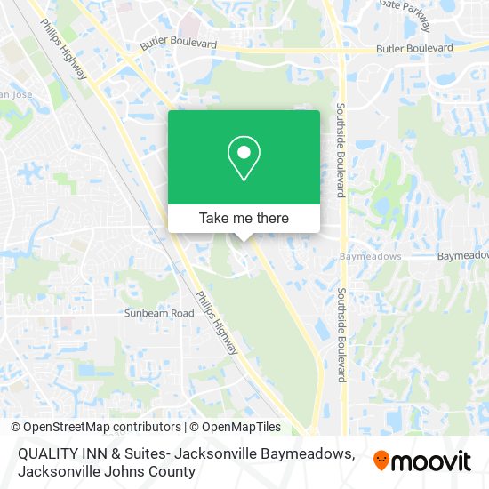QUALITY INN & Suites- Jacksonville Baymeadows map