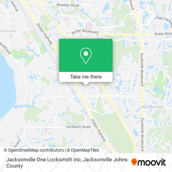 Jacksonville One Locksmith Inc map