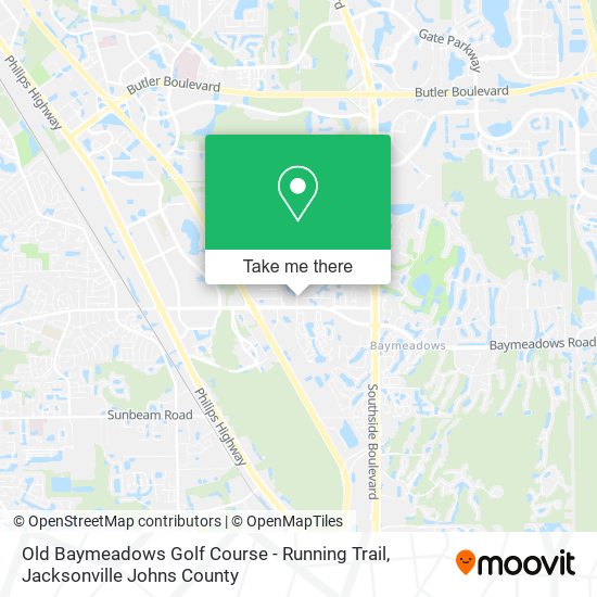 Old Baymeadows Golf Course - Running Trail map