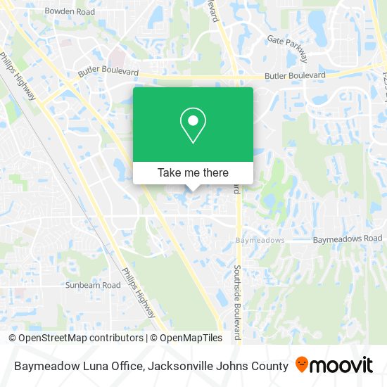 Mapa de Baymeadow Luna Office