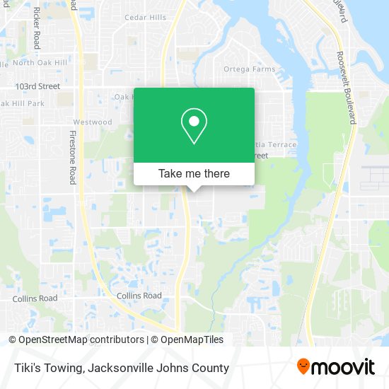 Mapa de Tiki's Towing