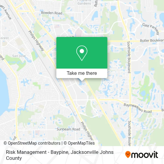 Risk Management - Baypine map