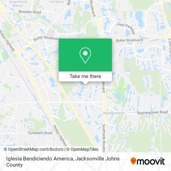 Mapa de Iglesia Bendiciendo America