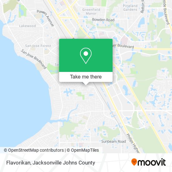 Flavorikan map