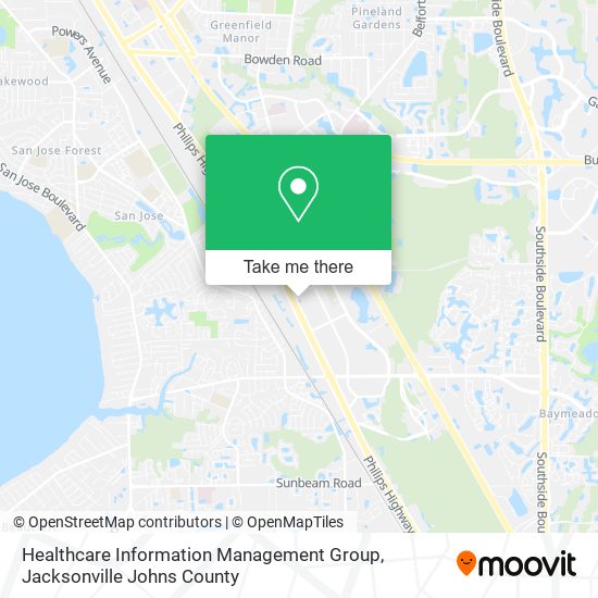 Healthcare Information Management Group map
