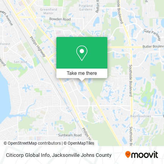 Citicorp Global Info map