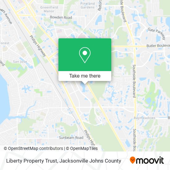 Mapa de Liberty Property Trust
