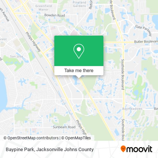 Mapa de Baypine Park