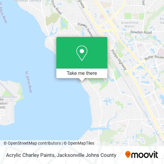 Acrylic Charley Paints map