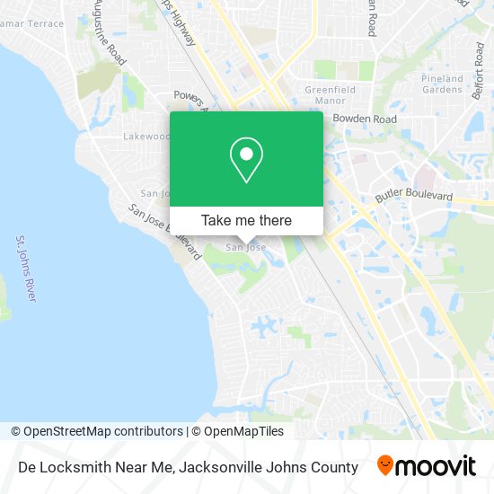 Mapa de De Locksmith Near Me