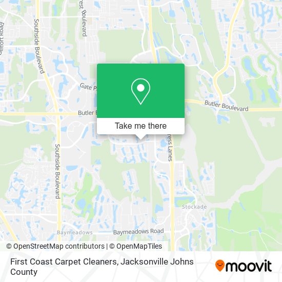 Mapa de First Coast Carpet Cleaners