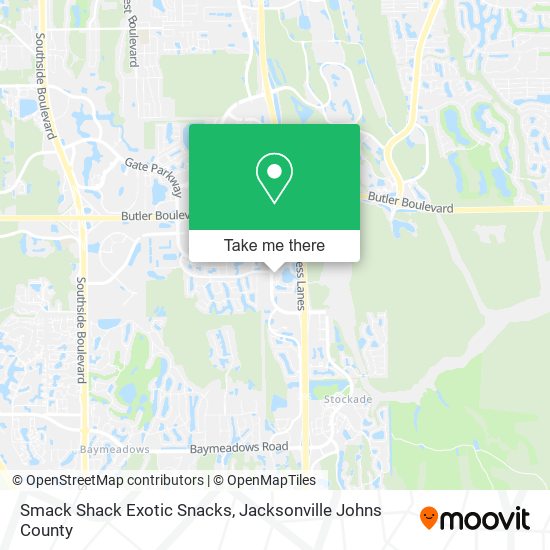Mapa de Smack Shack Exotic Snacks