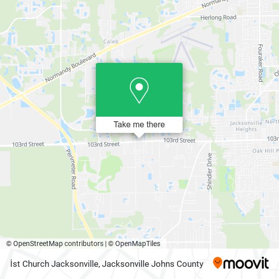 Mapa de İst Church Jacksonville