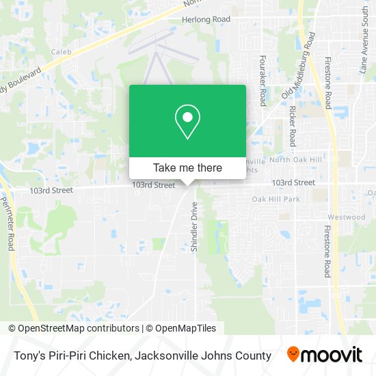 Tony's Piri-Piri Chicken map