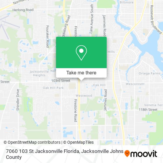 7060 103 St Jacksonville Florida map