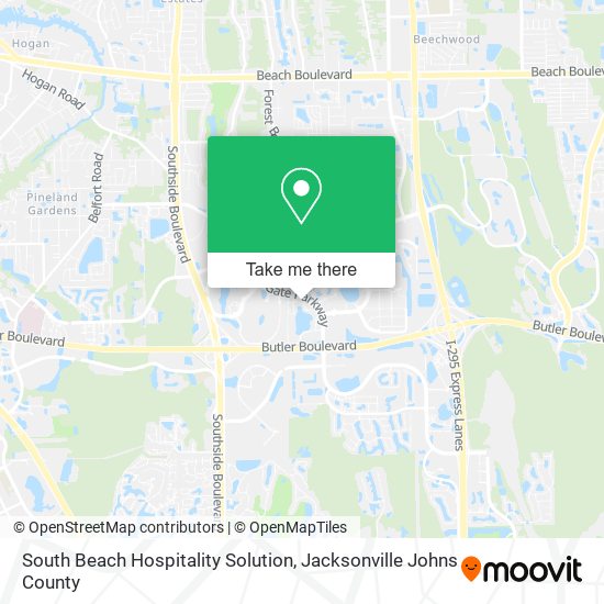 Mapa de South Beach Hospitality Solution