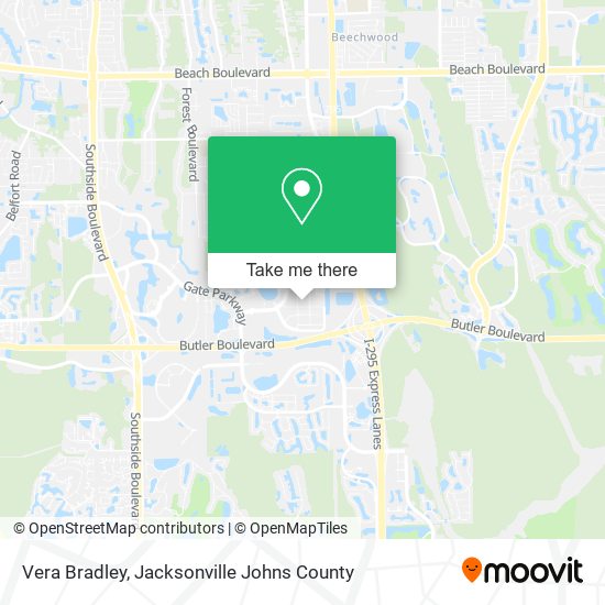Vera Bradley map