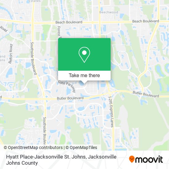 Hyatt Place-Jacksonville St. Johns map