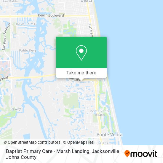 Baptist Primary Care - Marsh Landing map