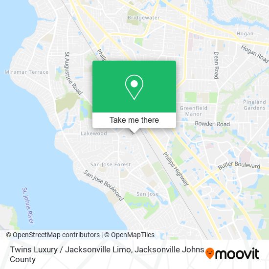 Twins Luxury / Jacksonville Limo map