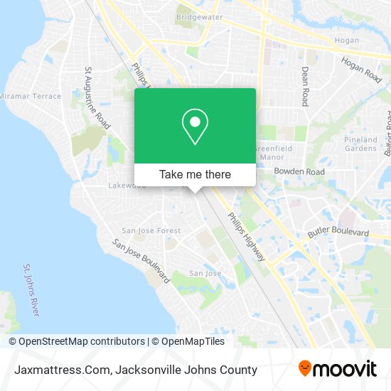 Jaxmattress.Com map