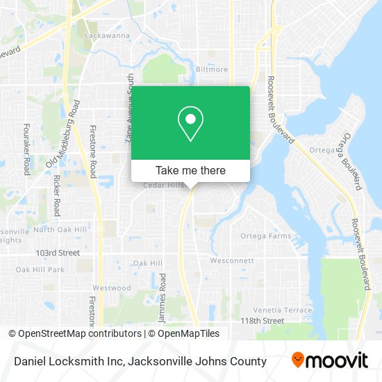 Daniel Locksmith Inc map