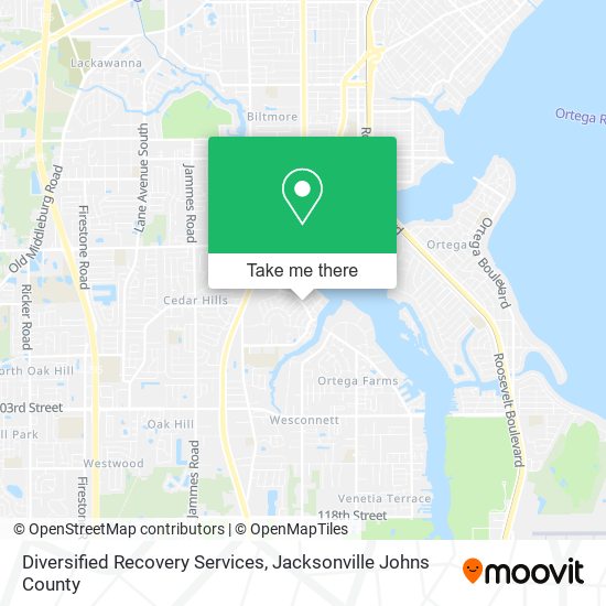 Mapa de Diversified Recovery Services