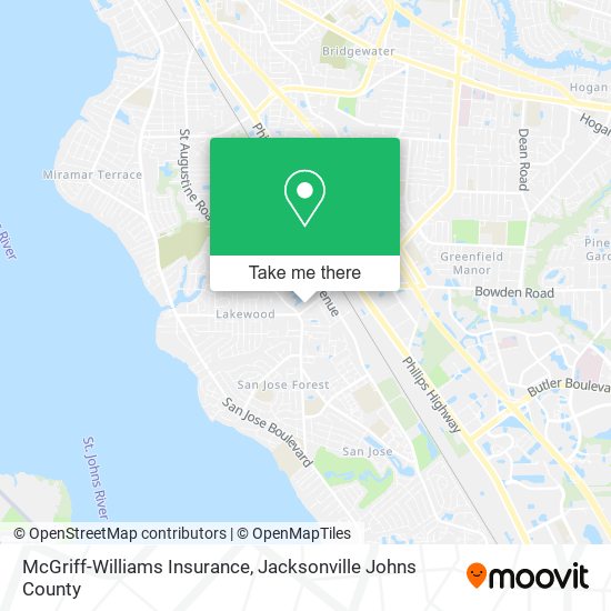 Mapa de McGriff-Williams Insurance