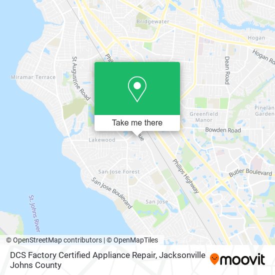 DCS Factory Certified Appliance Repair map