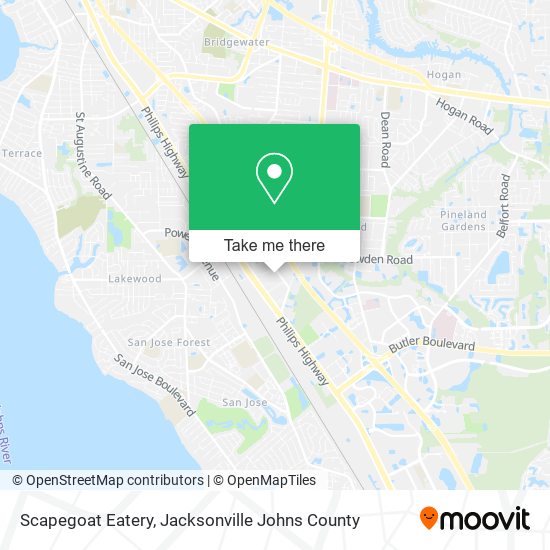 Mapa de Scapegoat Eatery