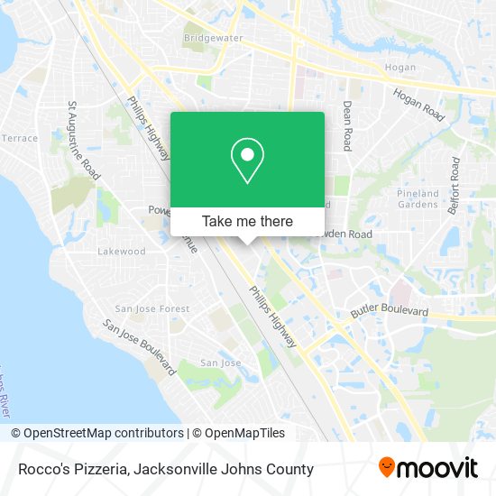 Mapa de Rocco's Pizzeria