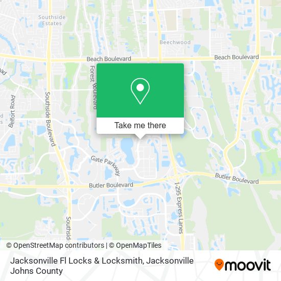 Jacksonville Fl Locks & Locksmith map