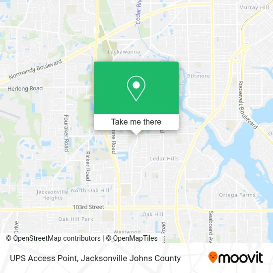 UPS Access Point map