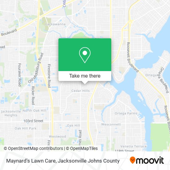 Maynard's Lawn Care map