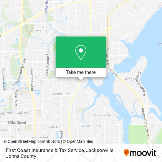 Mapa de First Coast Insurance & Tax Service