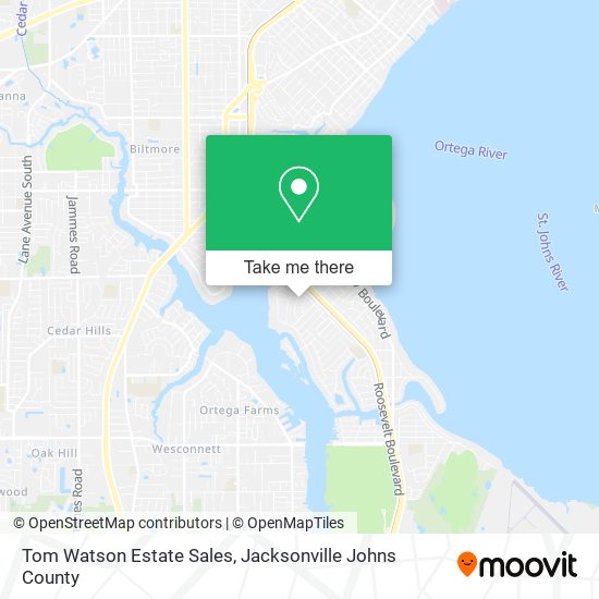 Tom Watson Estate Sales map