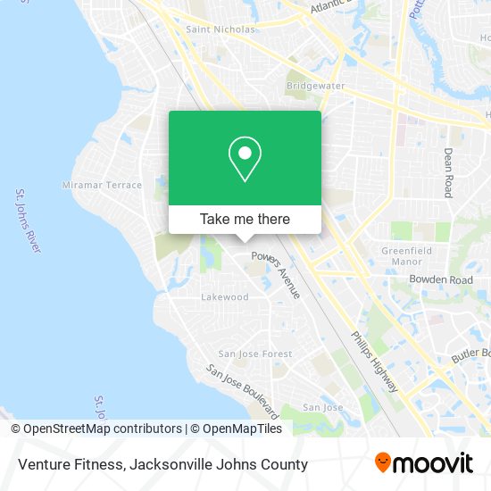 Mapa de Venture Fitness