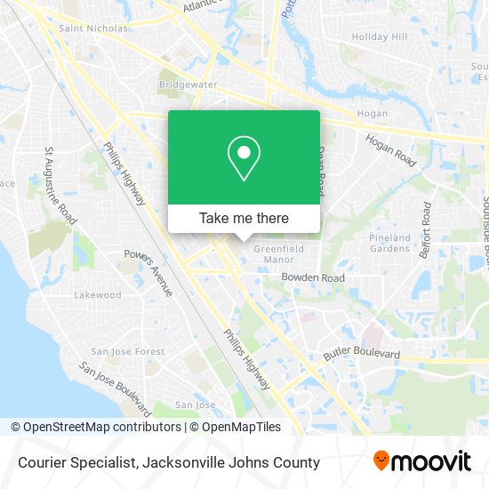 Courier Specialist map
